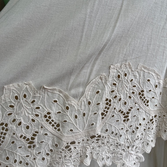 Free people Meadowlands lace hem asymmetrical top - Picture 6 of 9